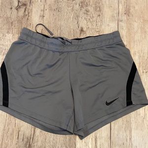 Black and Grey Nike Soccer Shorts
